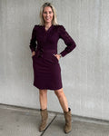 Triple Nine - Travel Jurk Lace Aubergine - 51842 Jurk - Est Voilà