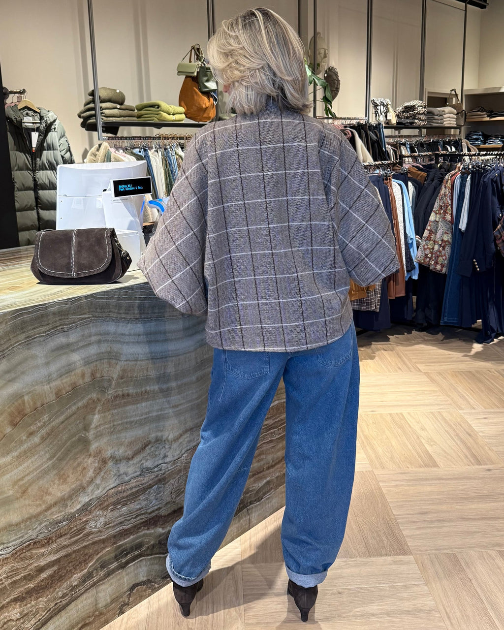 Jack Manon Bruin Beige Ruit Jack - Est Voilà