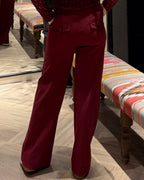 Triple Nine - Travel Broek Petra Bordeaux - 2703 - Peet kleding