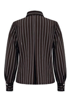 Travel Blouse Chalke Donkerbruin - 5921 Blouse - Est Voilà