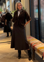 Fluffy Vest Jona Donkerbruin - Peet kleding