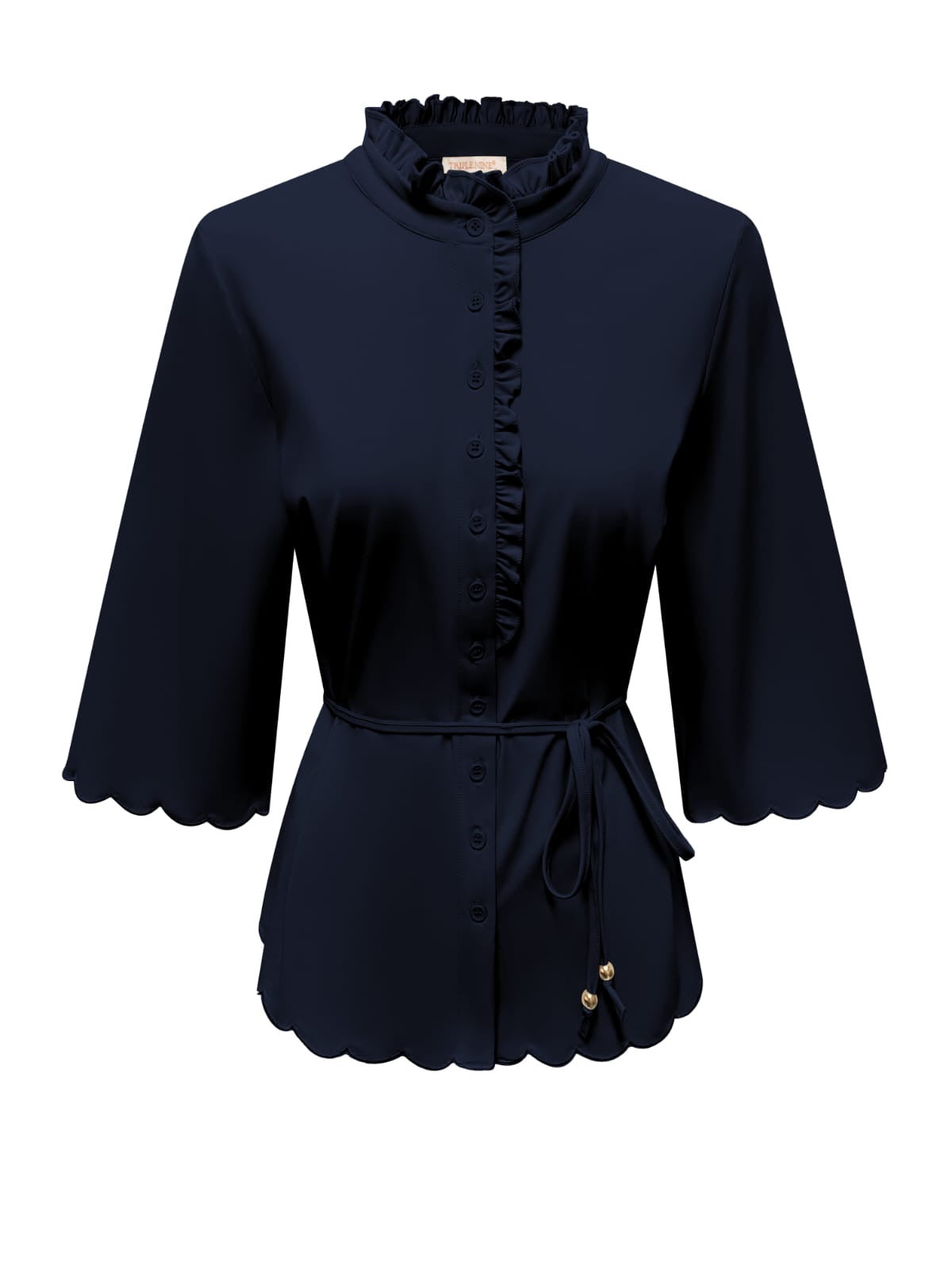 Triple Nine - Travel Blouse Chloé Navy - 5937 Blouse - Est Voilà