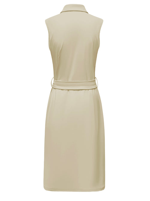 Triple Nine - Travel Jurk Elodie Beige - 51823 Jurk - Est Voilà