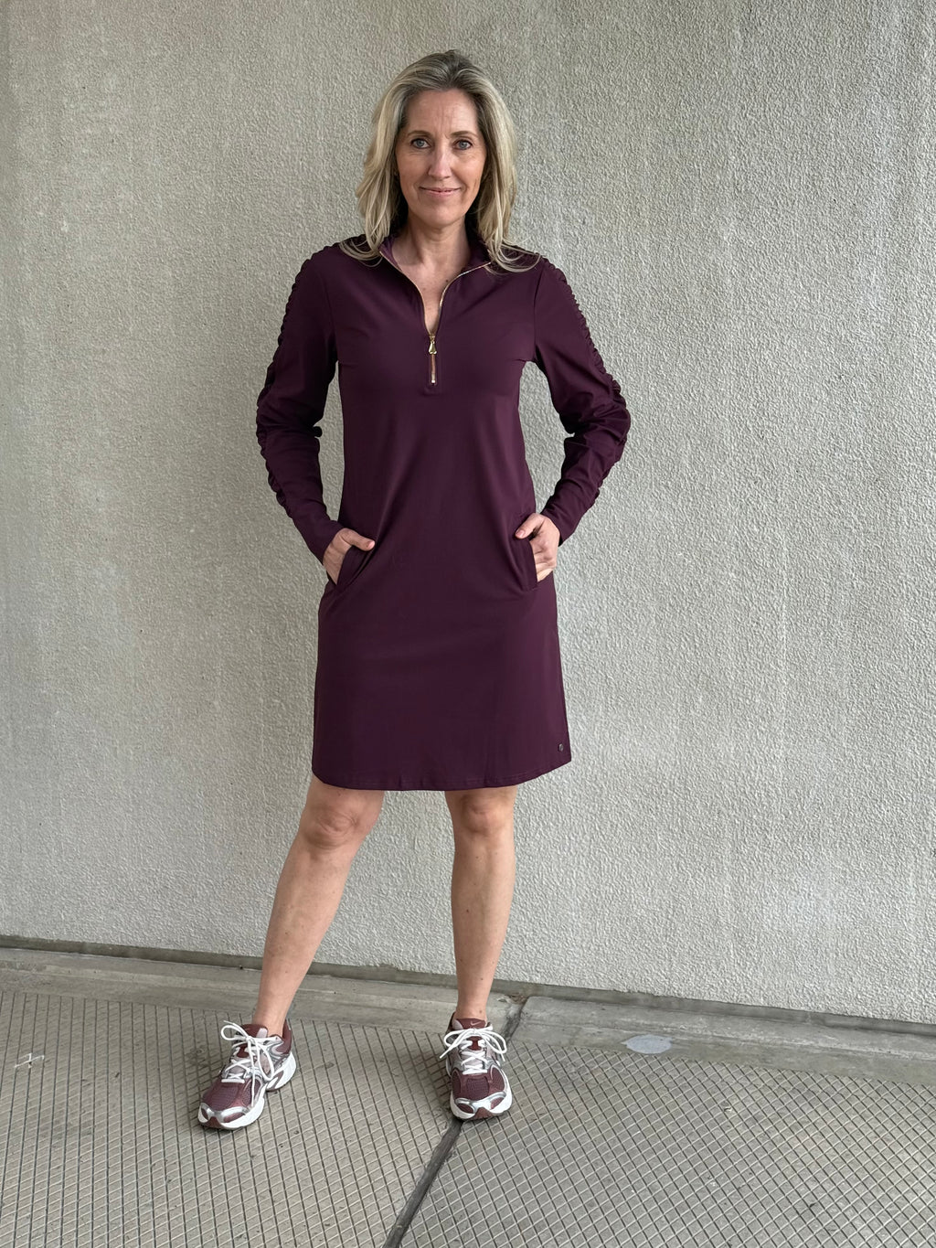 Travel Jurk Mares Aubergine - 51815