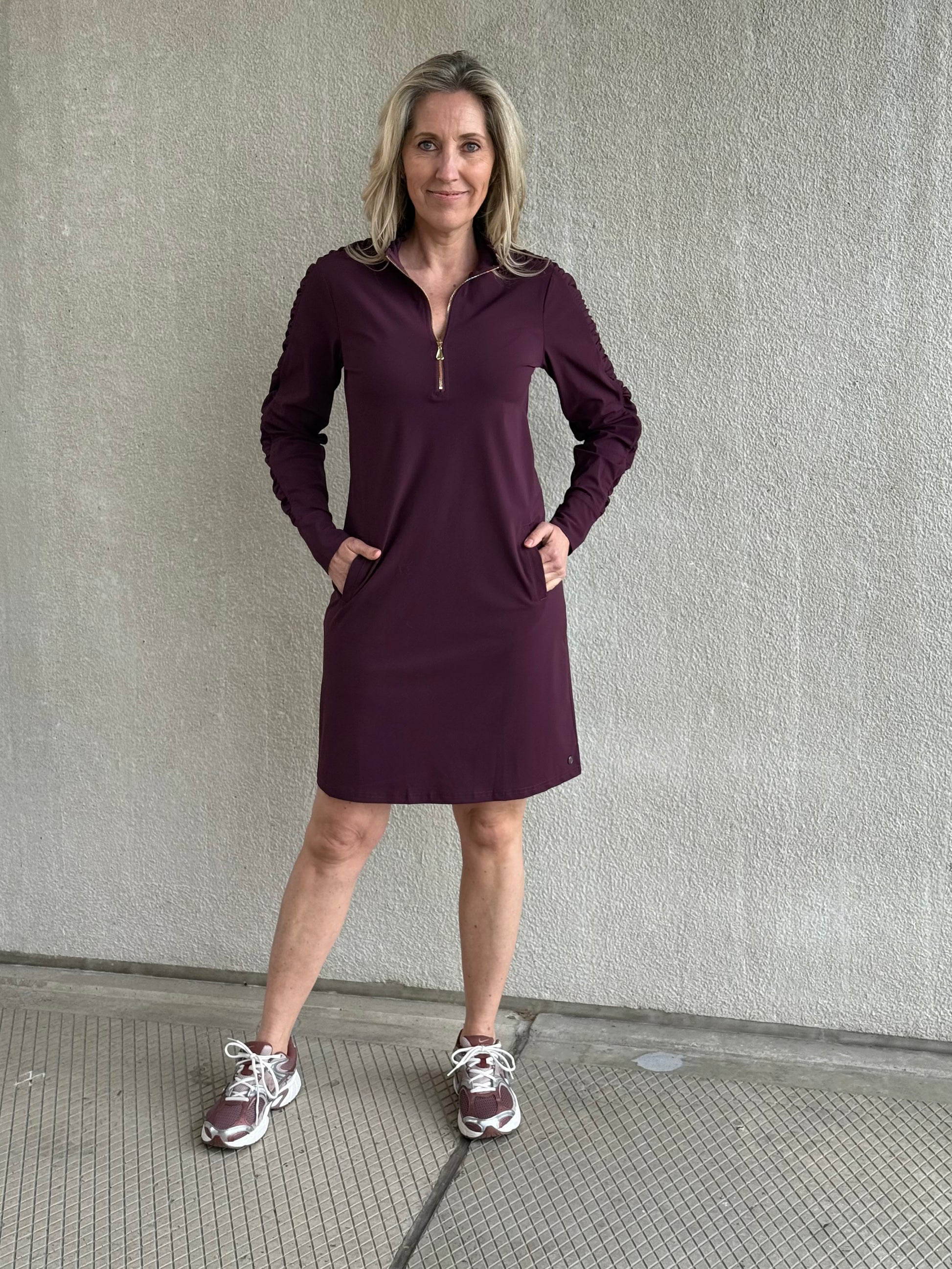 Travel Jurk Mares Aubergine - 51815