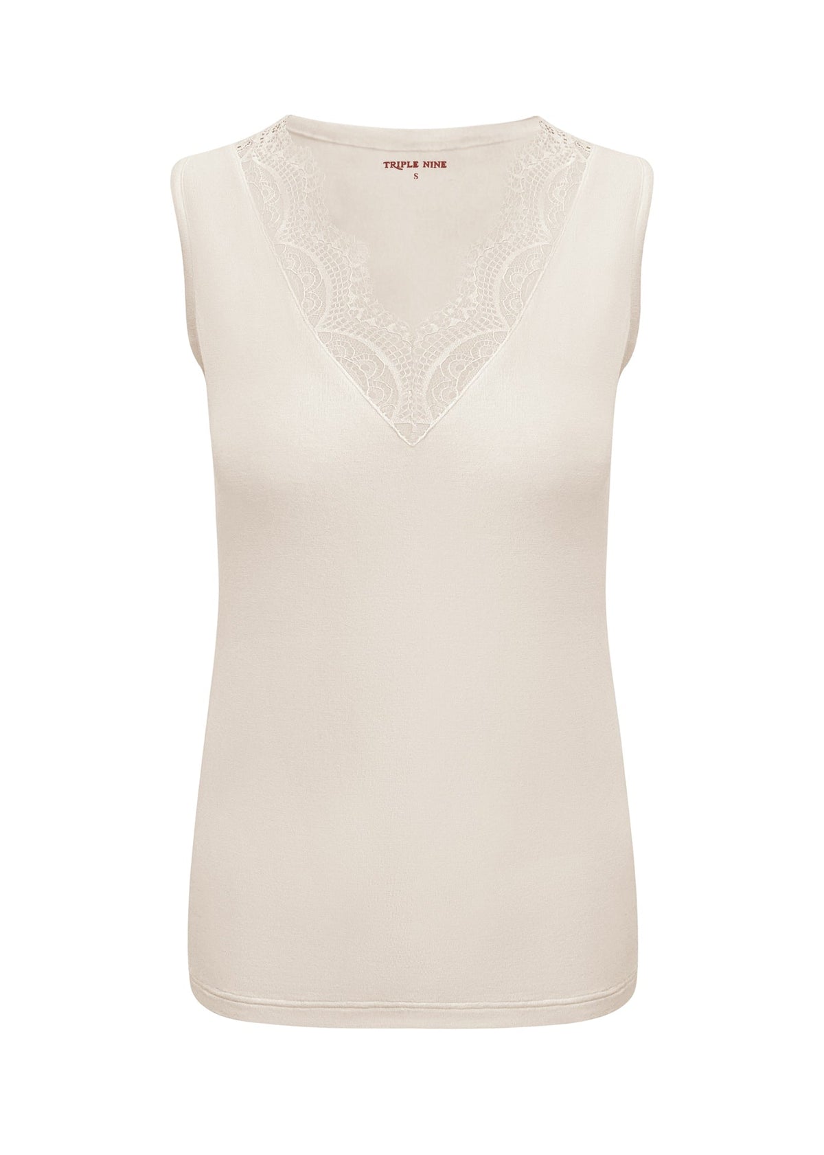 Triple Nine - Cashmere Top Sisi Beige - 9005 Top - Est Voilà