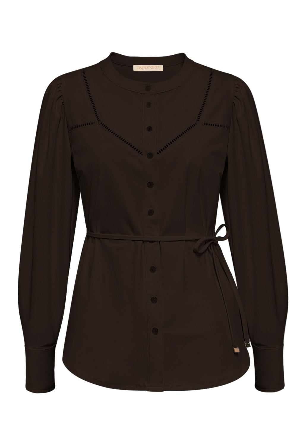 Travel Blouse Ajour Donkerbruin - 5925