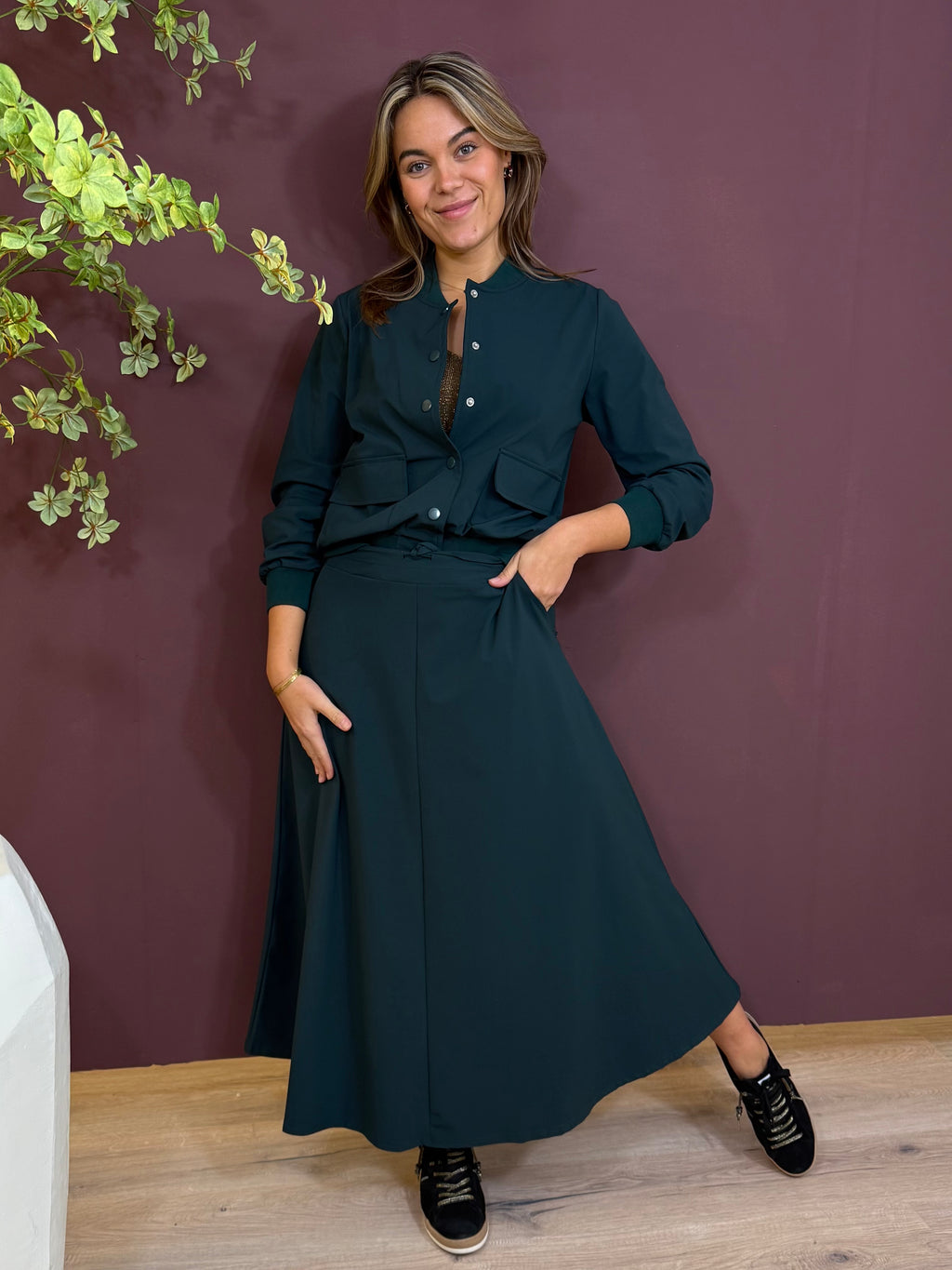 Triple Nine - Travel Bomber Kiki Groen - 91101 Jas - Est Voilà