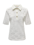 Triple Nine - Travel Top Merel Wit - 6948 top - Est Voilà