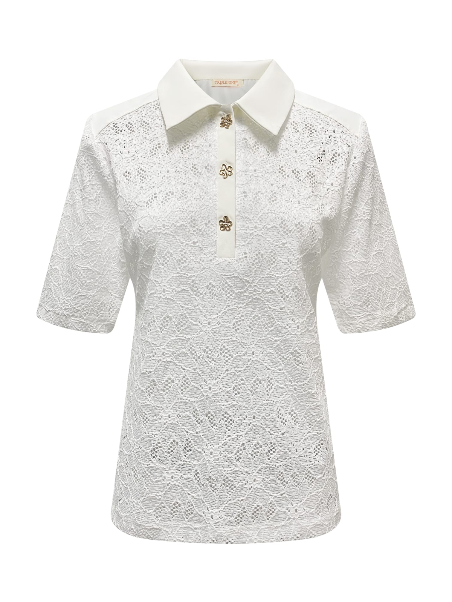 Triple Nine - Travel Top Merel Wit - 6948 top - Est Voilà