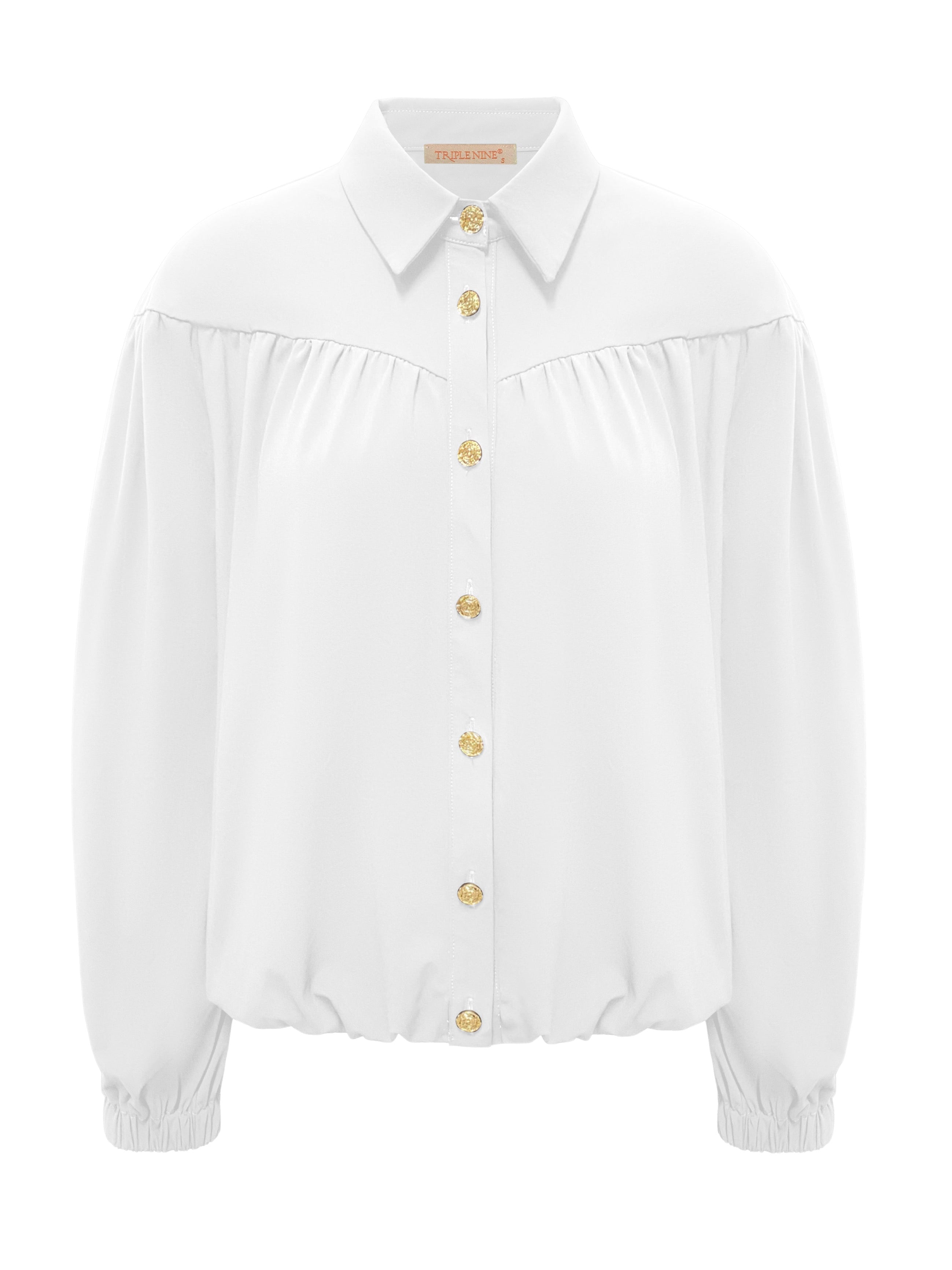 Triple Nine - Travel Blouse Sasha Wit - 5951 Blouse - Est Voilà