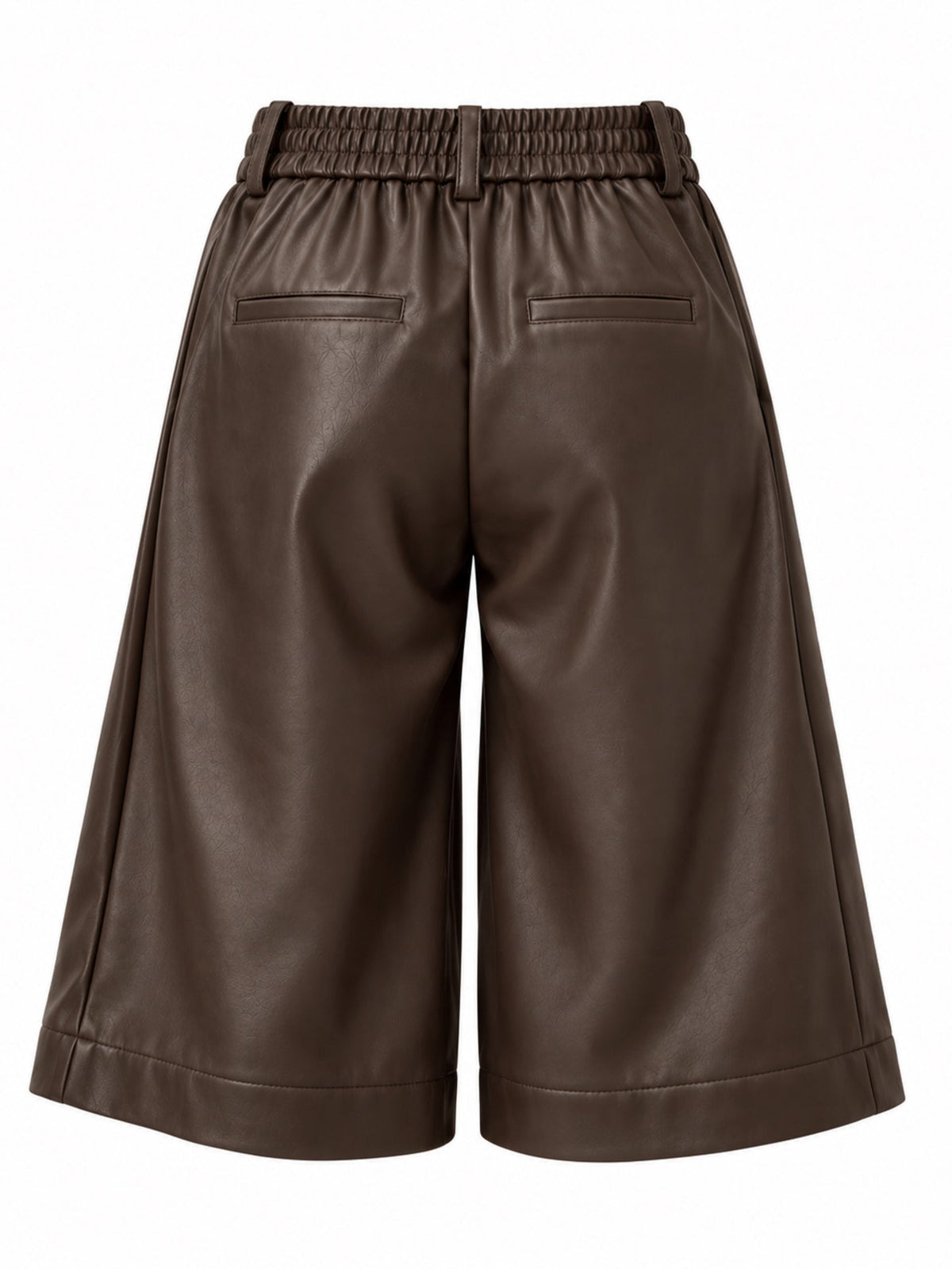 Bermuda Carol PU Donkerbruin - Peet kleding