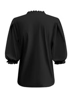 Triple Nine - Travel Blouse Juliette Zwart - 5935 Blouse - Est Voilà