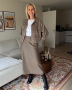 Blouson Bomber Ruit Bruin - Peet kleding