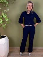 Triple Nine - Travel Blouse Chloé Navy - 5937 Blouse - Est Voilà