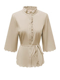 Triple Nine - Travel Blouse Chloé Beige - 5937 Blouse - Est Voilà