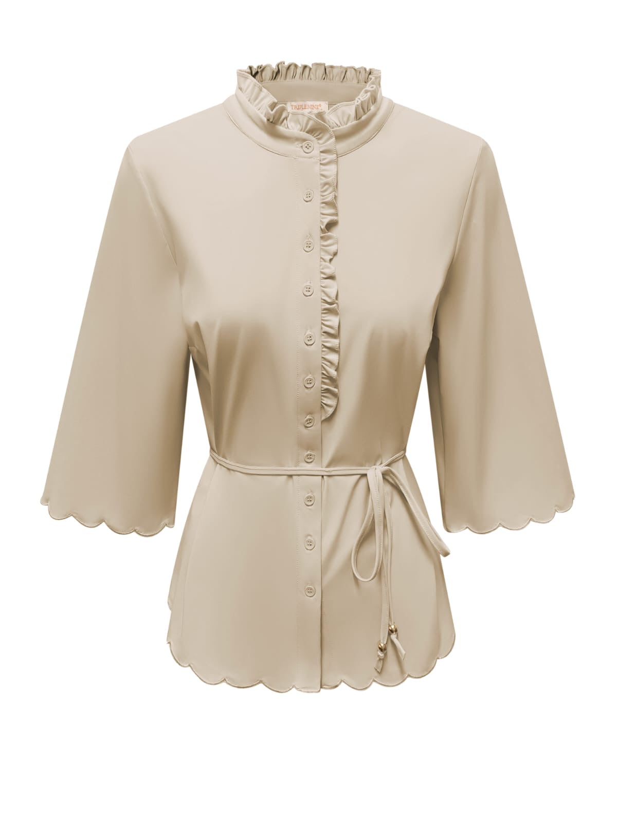 Triple Nine - Travel Blouse Chloé Beige - 5937 Blouse - Est Voilà