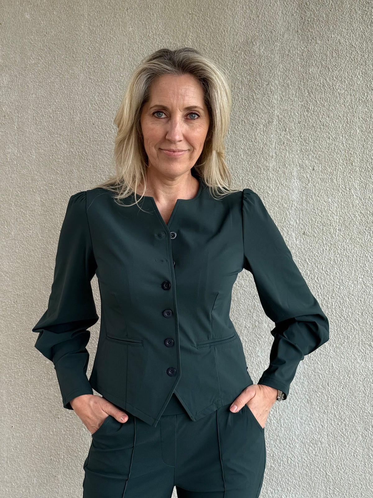 Travel Jacket Milly Groen - 3905