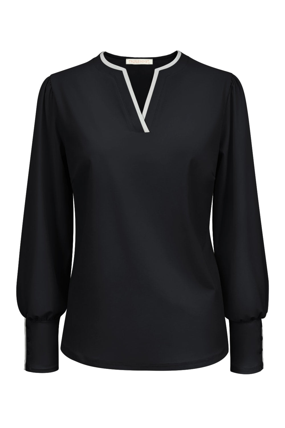 Travel Top Jenny Zwart - 6932 Top - Est Voilà