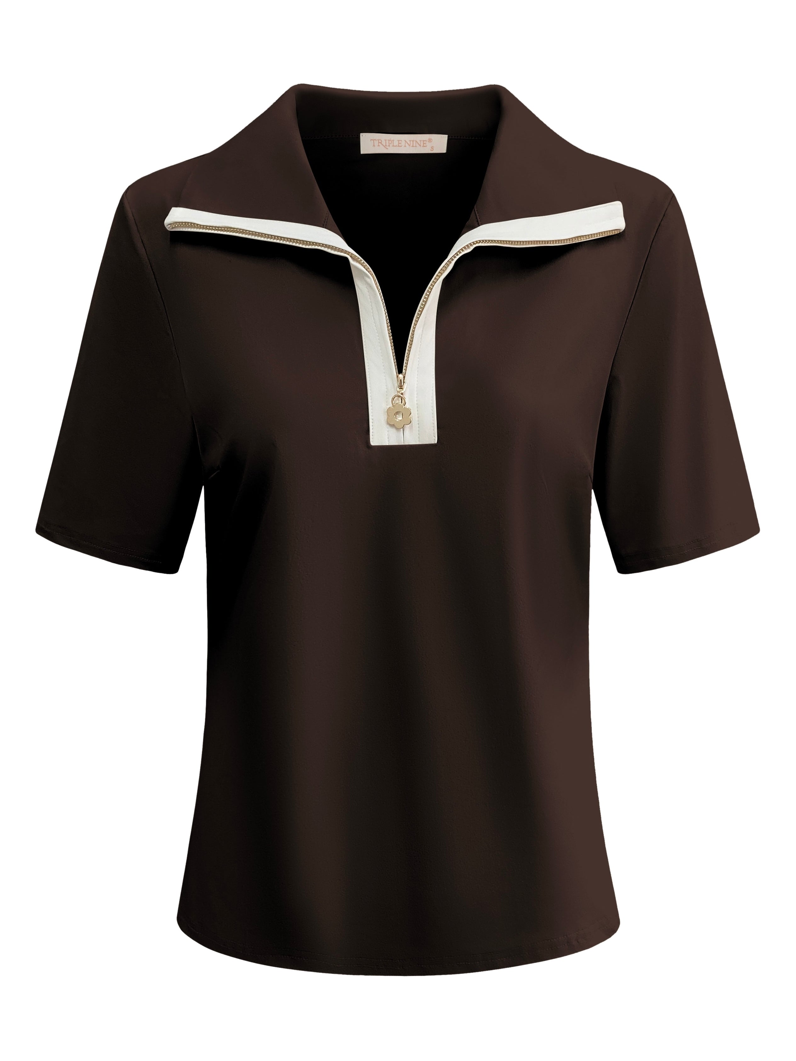 Triple Nine - Travel Top Monica Donkerbruin - 6945 top - Est Voilà