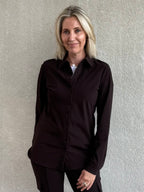 Triple Nine - Travel Blouse Mireille Donkerbruin - 4101 Blouse - Est Voilà