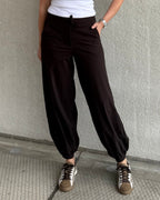 Triple Nine - Travel Broek Balloon Donkerbruin - 3004 Broek - Est Voilà
