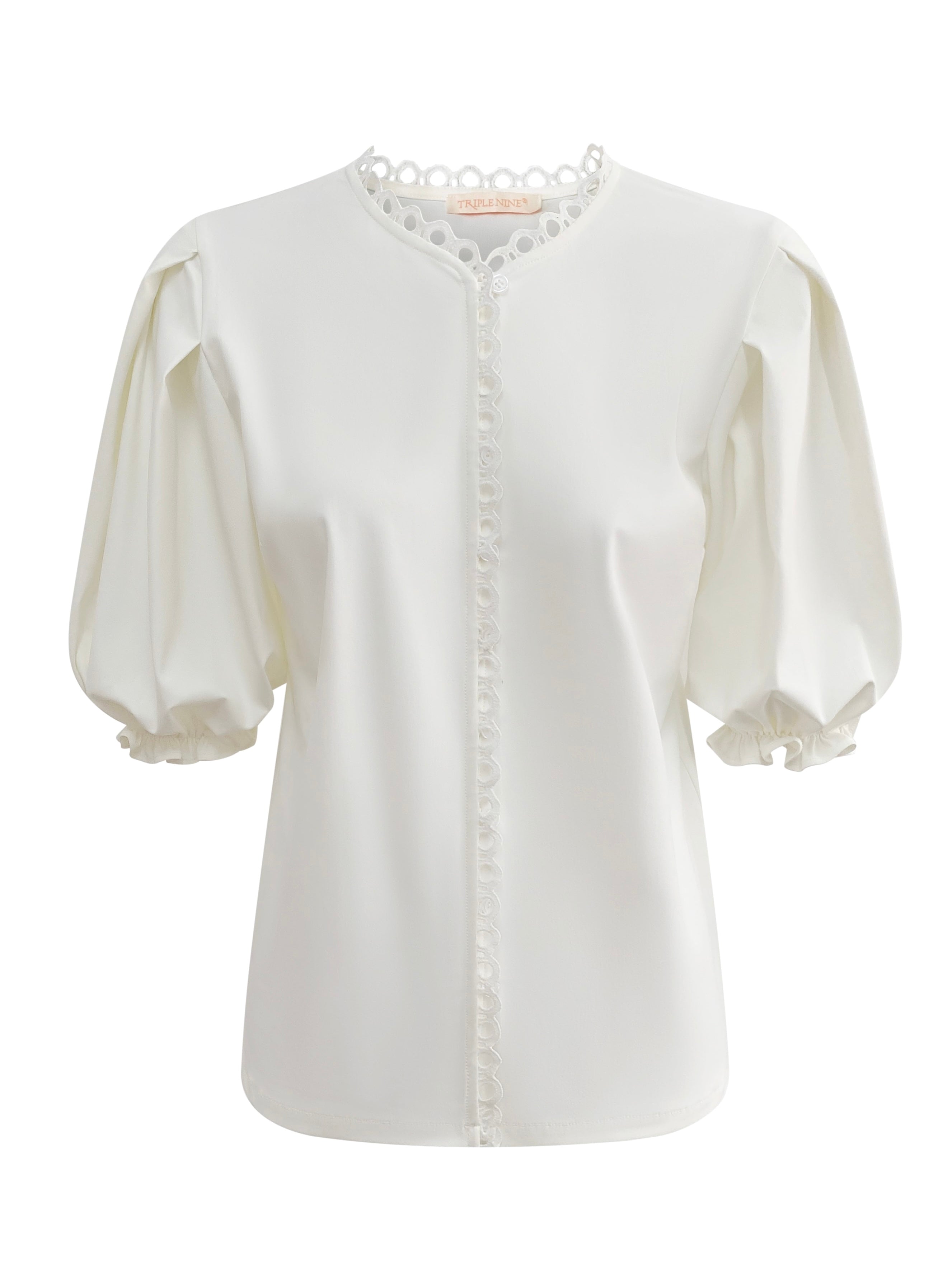 Triple Nine - Travel Blouse Juliette Wit - 5935 blouse - Est Voilà