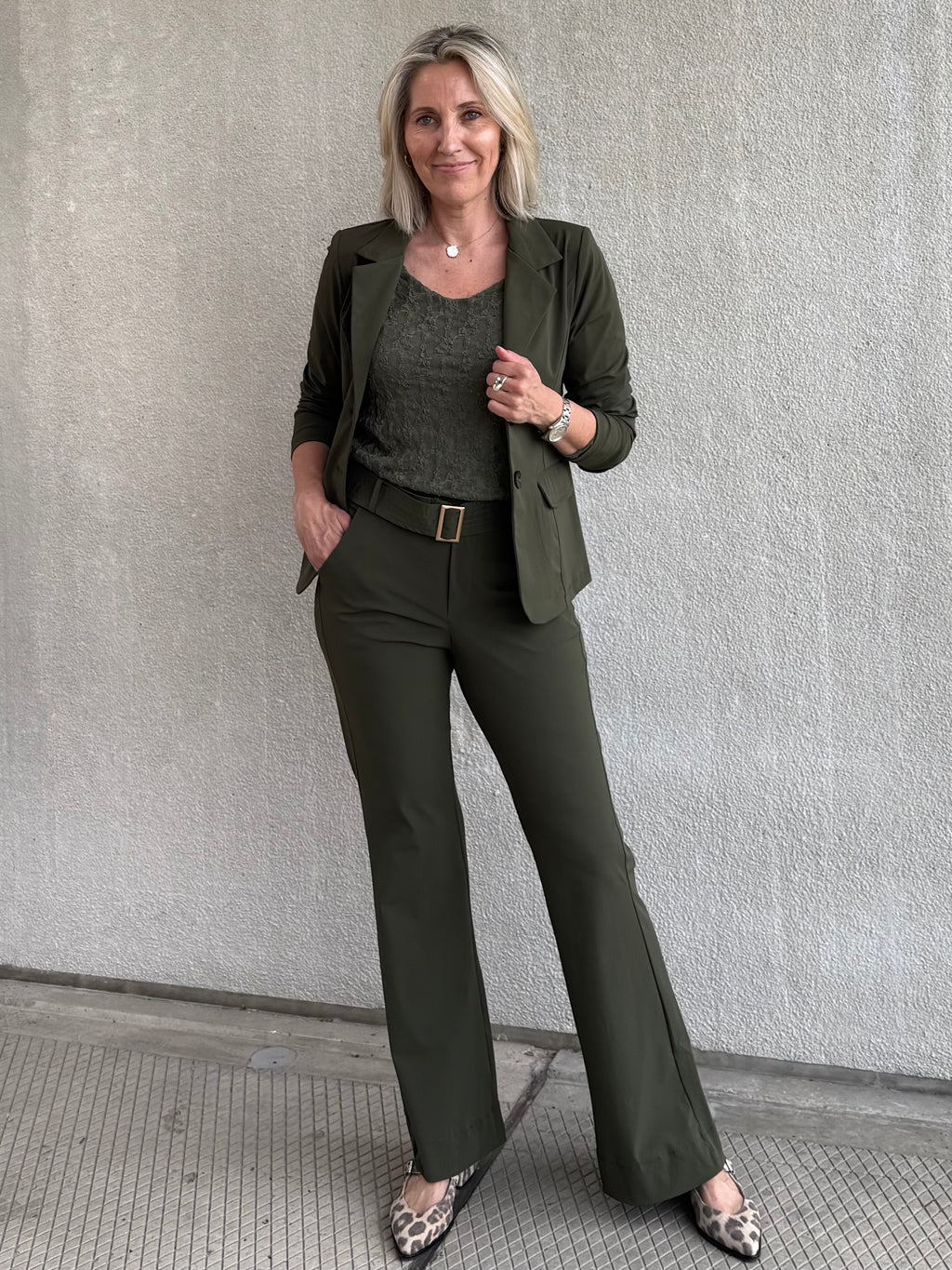 Triple Nine - Travel Blazer Francis Olijfgroen - 3101 Blazer - Est Voilà