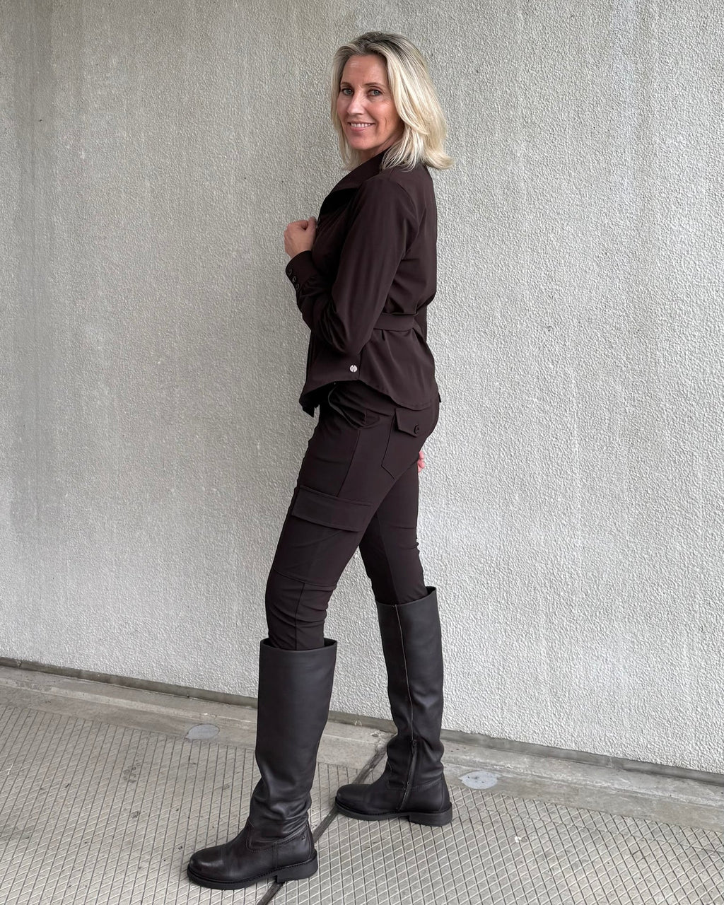 Triple Nine - Travel Broek Cargo Donkerbruin - 3001 - Peet kleding