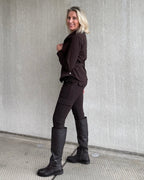 Triple Nine - Travel Broek Cargo Donkerbruin - 3001 - Peet kleding