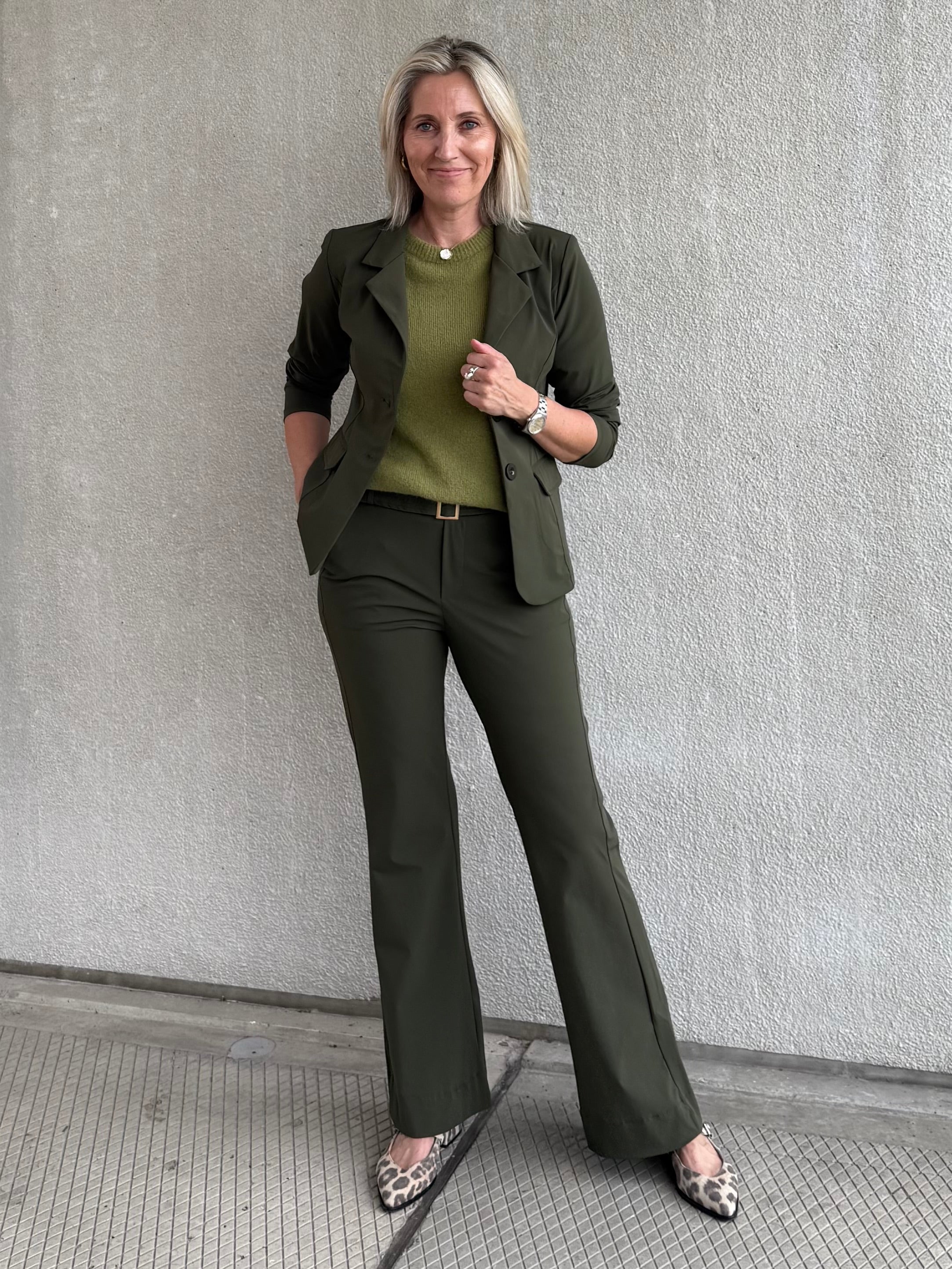 Triple Nine - Travel Blazer Francis Olijfgroen - 3101 Blazer - Est Voilà