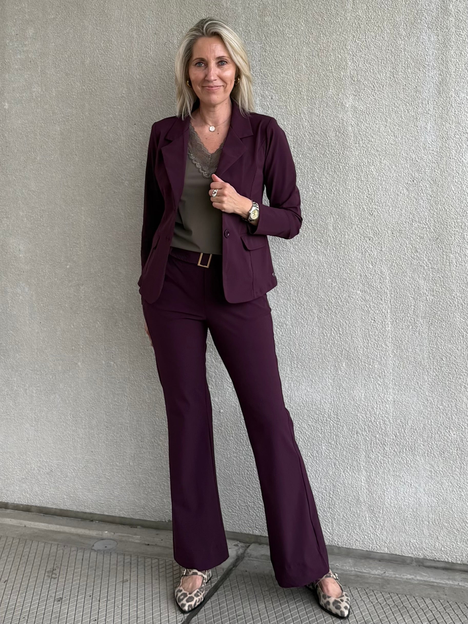 Triple Nine - Travel Blazer Francis Aubergine - 3101 Blazer - Est Voilà