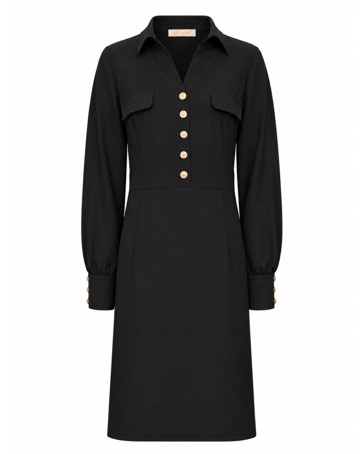 Triple Nine - Travel Jurk Melin Zwart - 51810 Jurk - Est Voilà