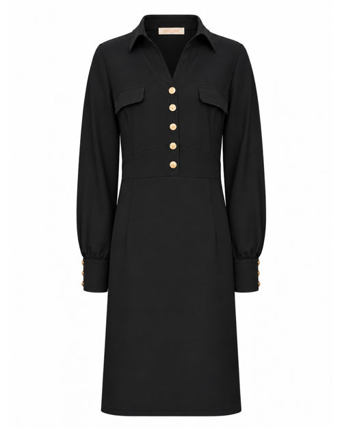 Triple Nine - Travel Jurk Melin Zwart - 51810 Jurk - Est Voilà