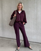Est Voilà - Blouse Danique Aubergine
