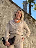 Travel Bomber Kiki Beige - 91101 Jas - Est Voilà