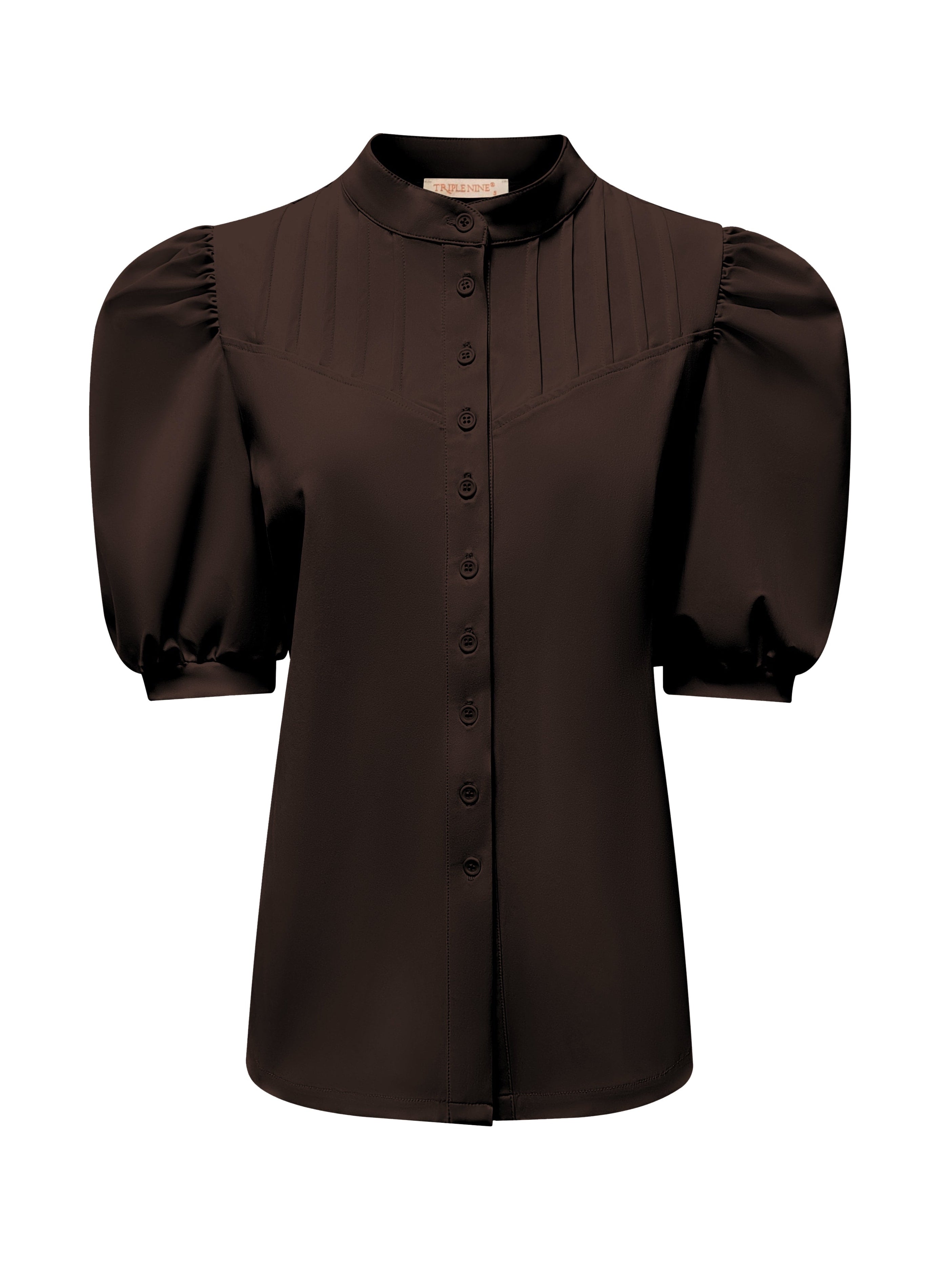 Triple Nine - Travel Blouse Emilie Donkerbruin - 5934 Blouse - Est Voilà