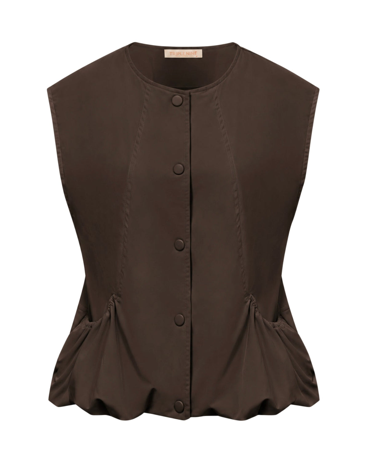 Triple Nine - Bodywarmer Bo Donkerbruin - 92428 Jas - Est Voilà