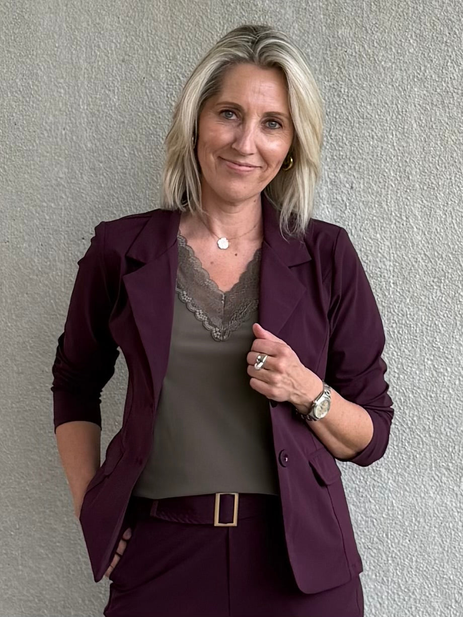 Triple Nine - Travel Blazer Francis Aubergine - 3101 Blazer - Est Voilà