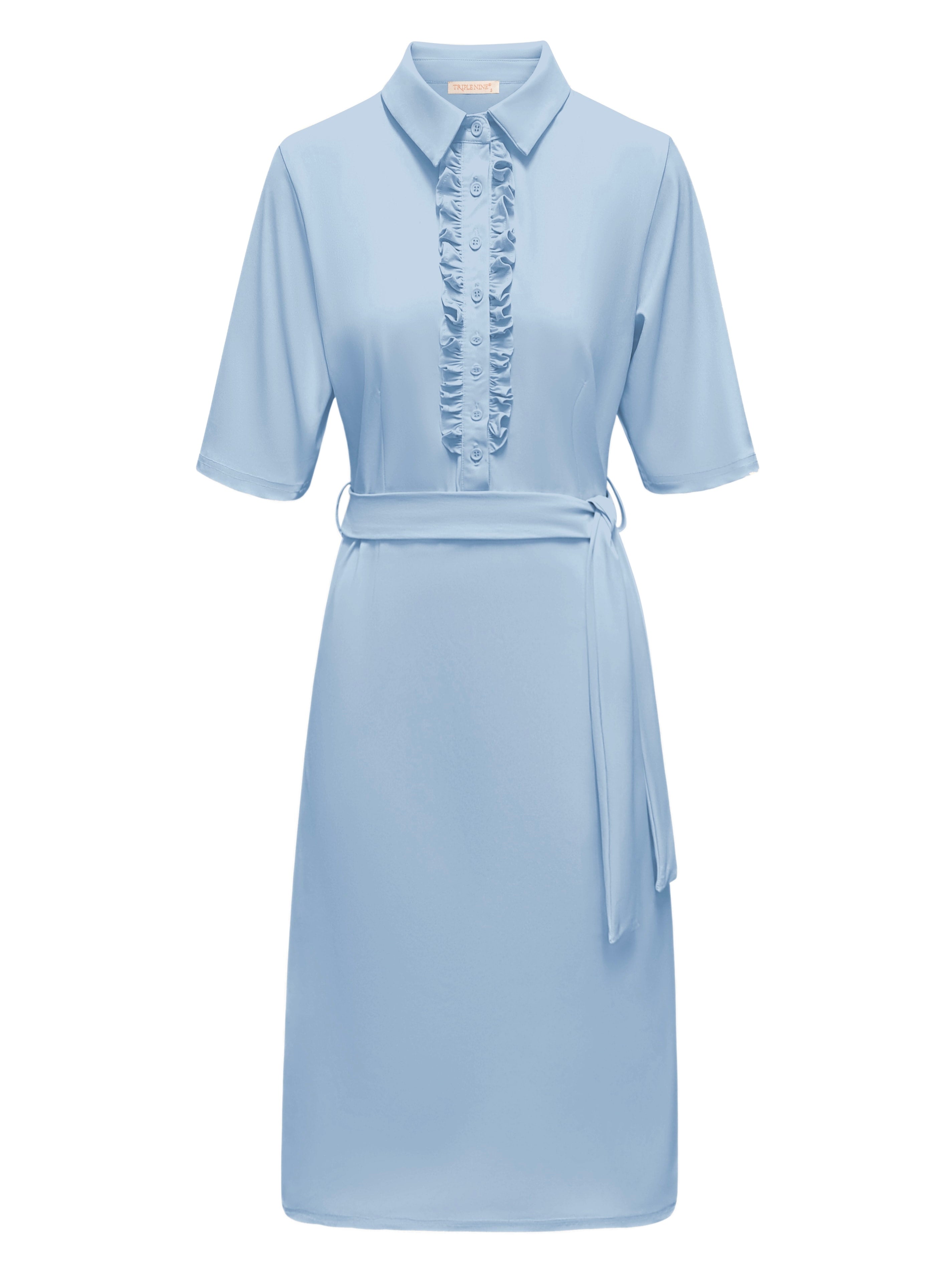 Triple Nine - Travel Jurk Anne Lichtblauw - 51825 Jurk - Est Voilà