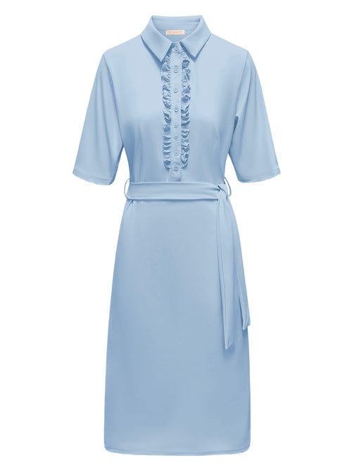 Triple Nine - Travel Jurk Anne Lichtblauw - 51825 Jurk - Est Voilà