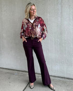 Est Voilà - Blouse Dani Aubergine Dessin