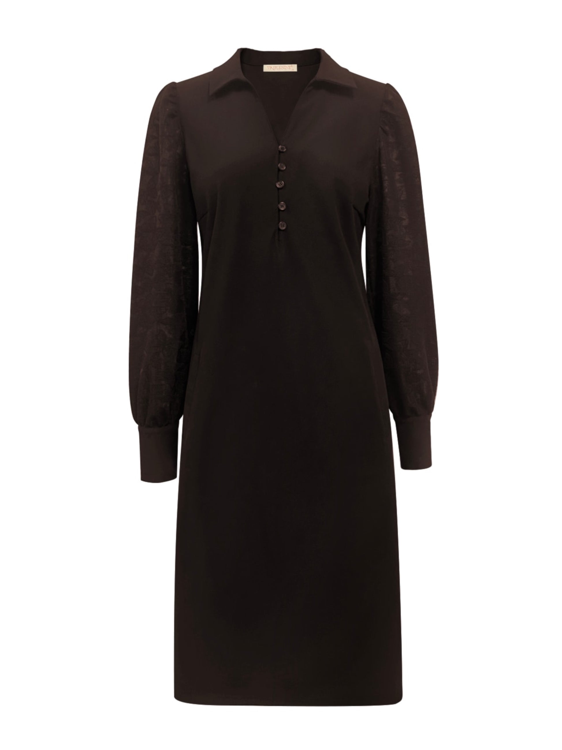 Triple Nine - Travel Jurk Joy Donkerbruin - 51812