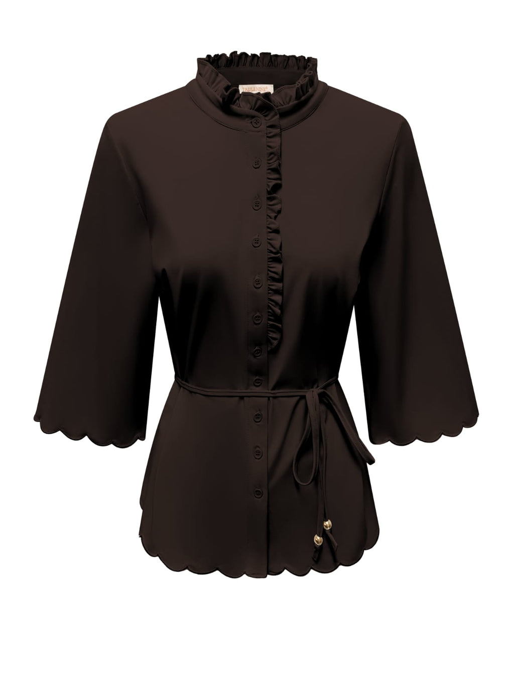 Triple Nine - Travel Blouse Chloé Donkerbruin - 5937 Blouse - Est Voilà