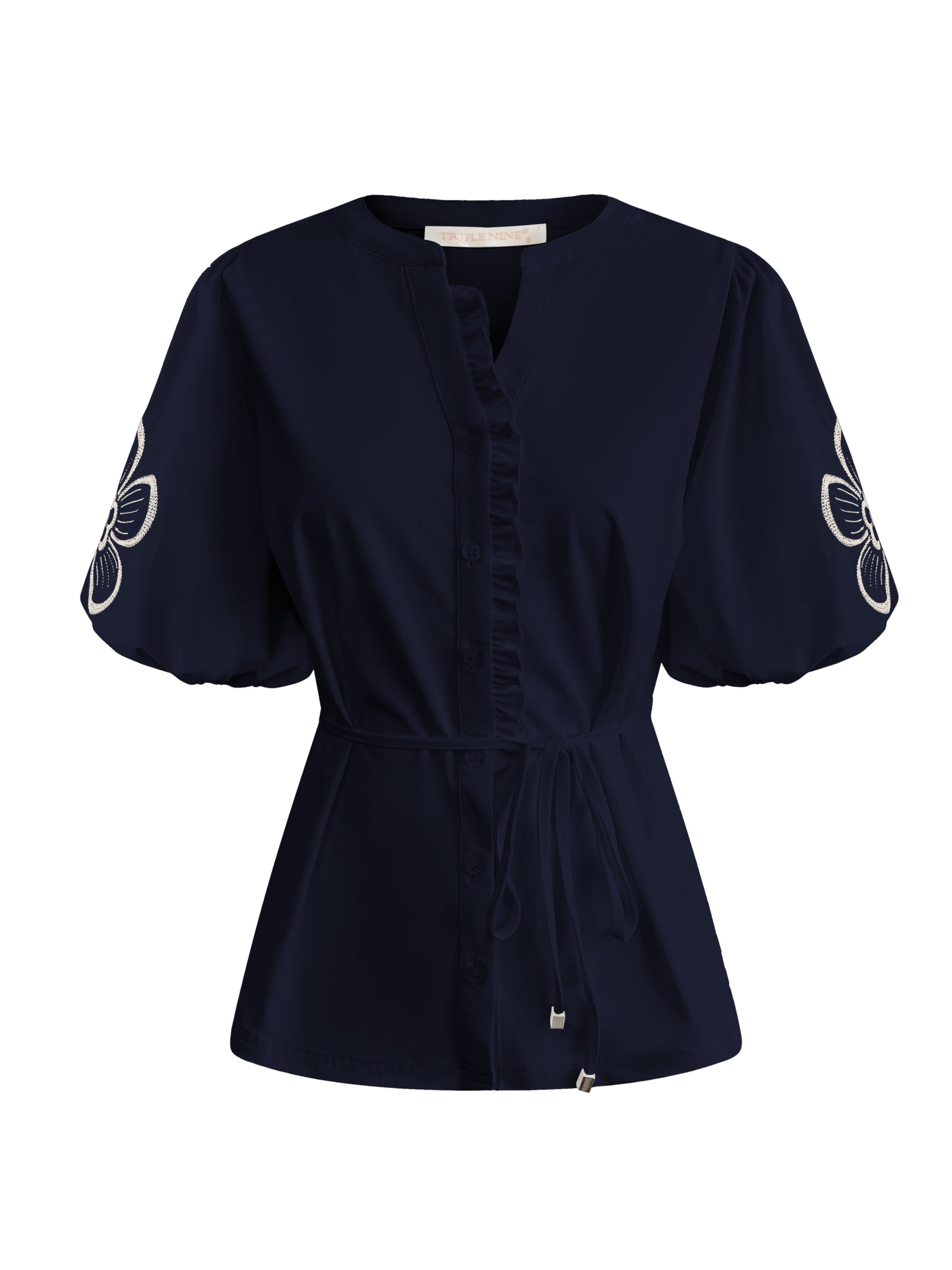 Triple Nine - Travel Blouse Yana Navy - 5943 blouse - Est Voilà