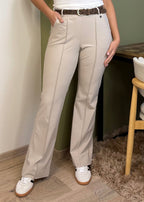 Triple Nine - Travel Broek Fleur Beige - 2301 Broek - Est Voilà