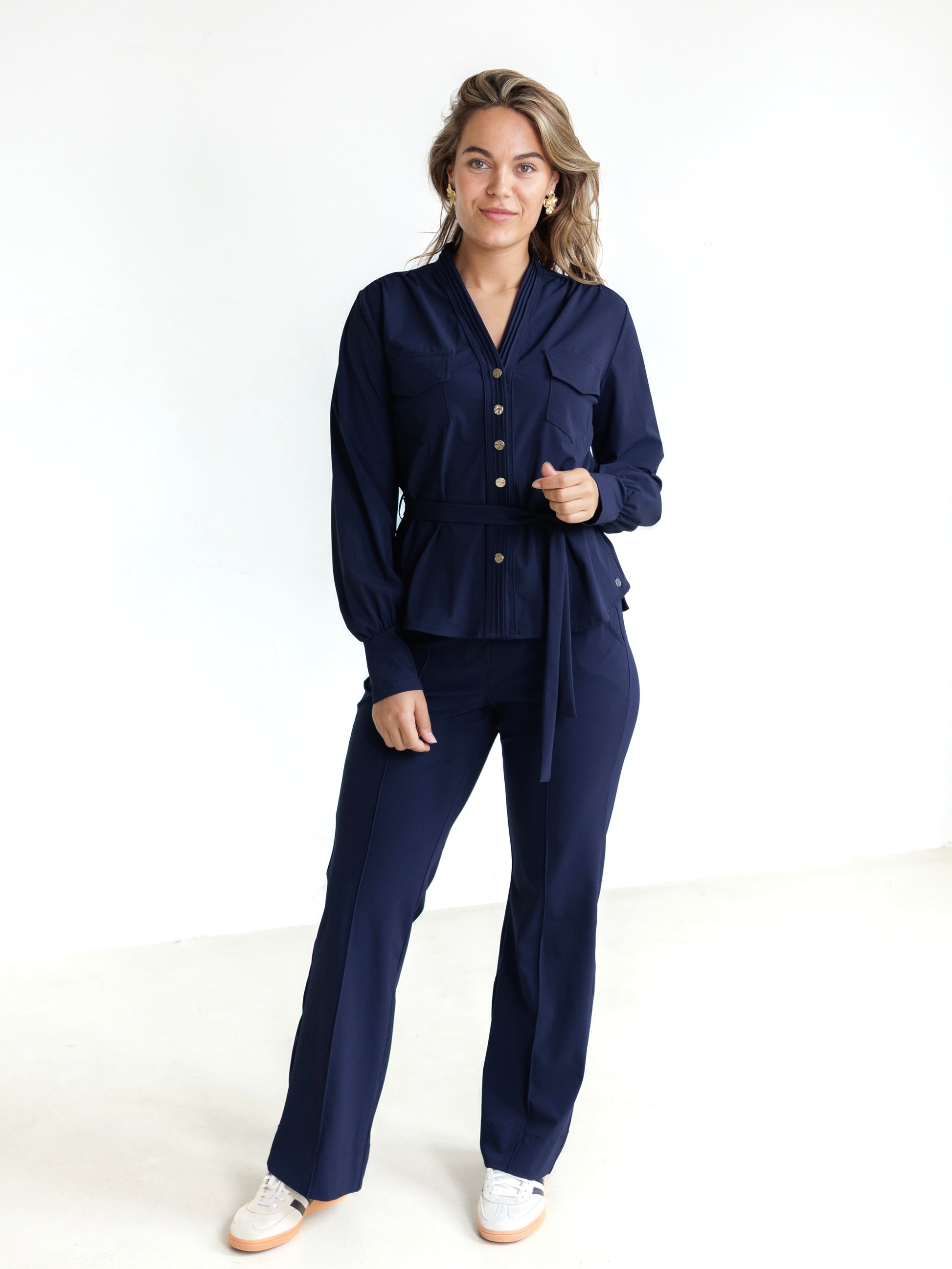 Travel Blouse Megan Navy - 5926 - Est Voilà