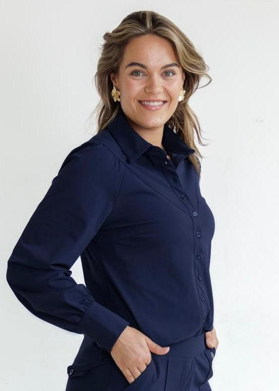 Triple Nine - Travel Blouse Moon Navy - 5919 Blouse - Est Voilà
