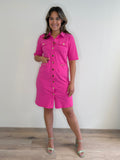 Triple Nine - Travel Jurk Rose Fuchsia - 51824 Jurk - Est Voilà
