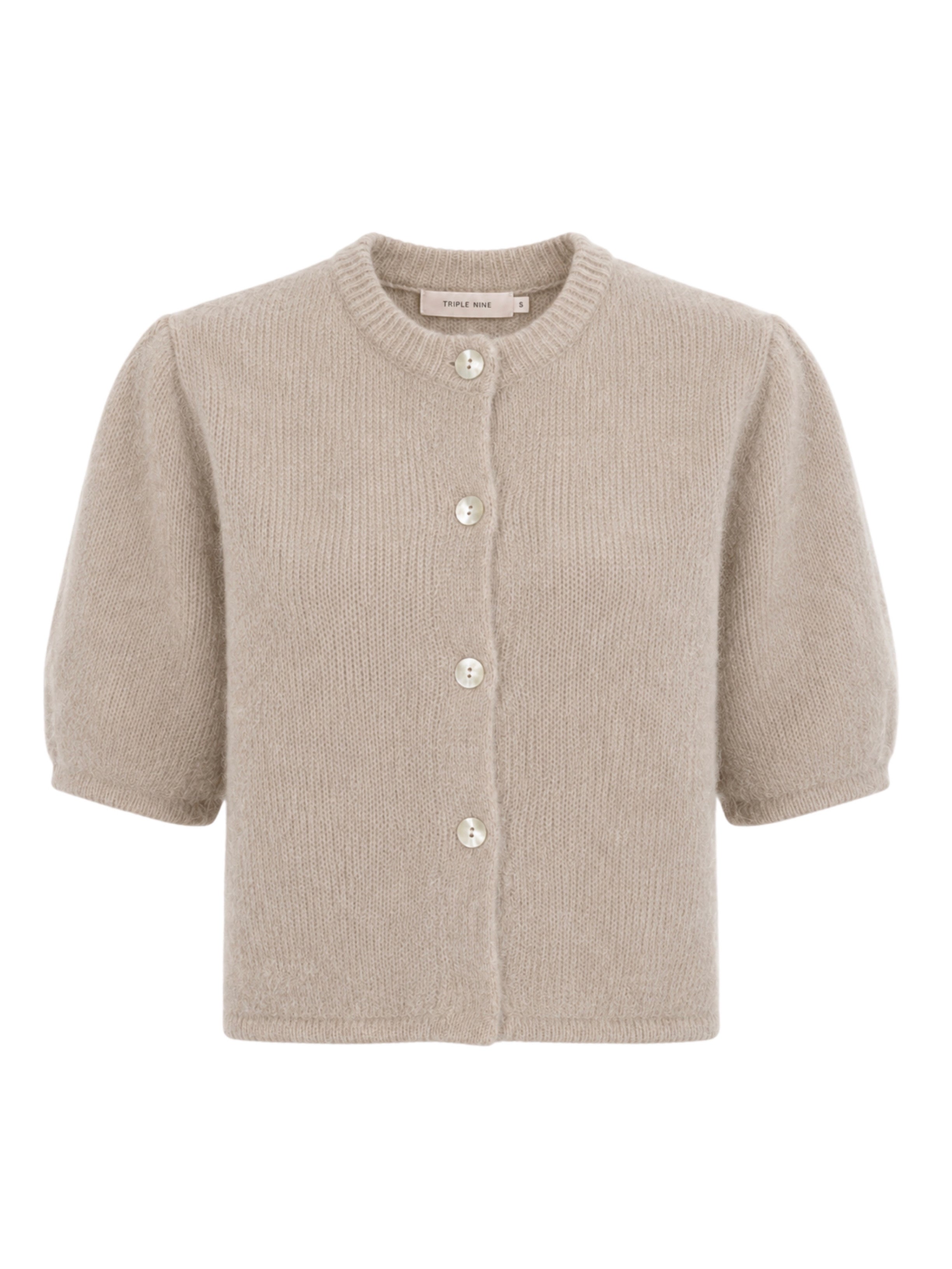 Triple Nine - Alpaca Vest Charlie Zand Trui - Est Voilà